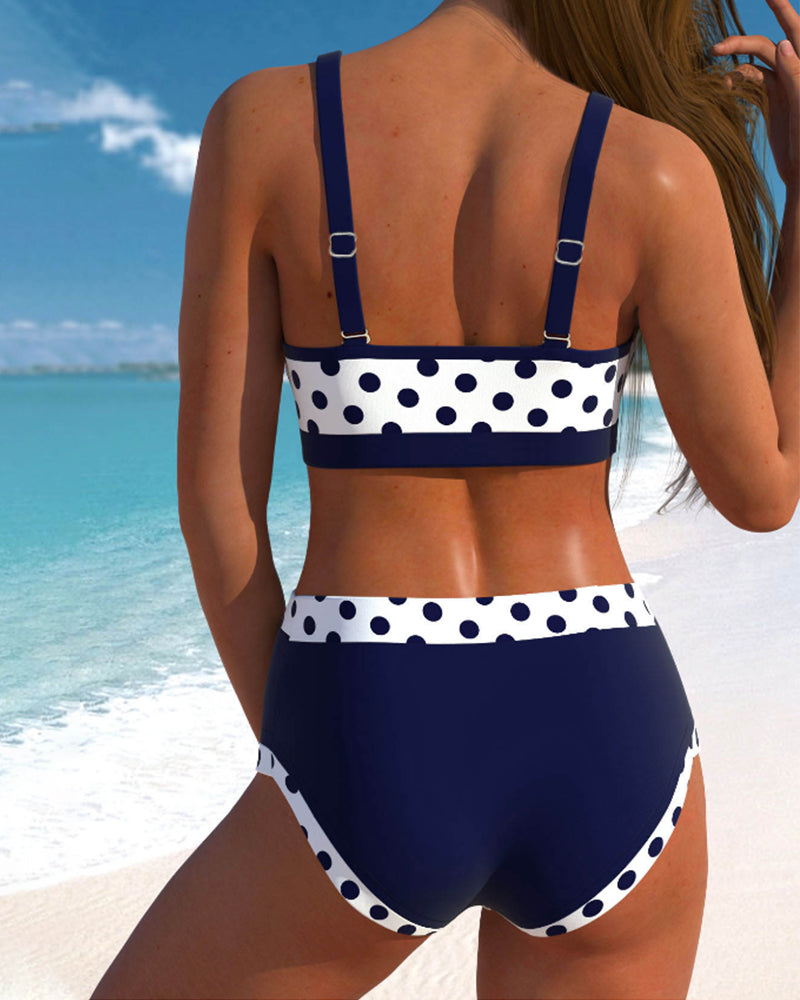 Lisbet | Elegante en Speelse Bikini Patchwork