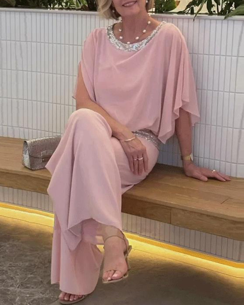 Isabella | Compleet in Twee Stukken met Vloeiende Snit en Elegante Stijl voor Speciale Gelegenheden
