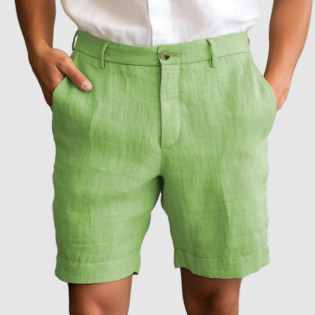Heren Comfortabel katoenen linnen shorts