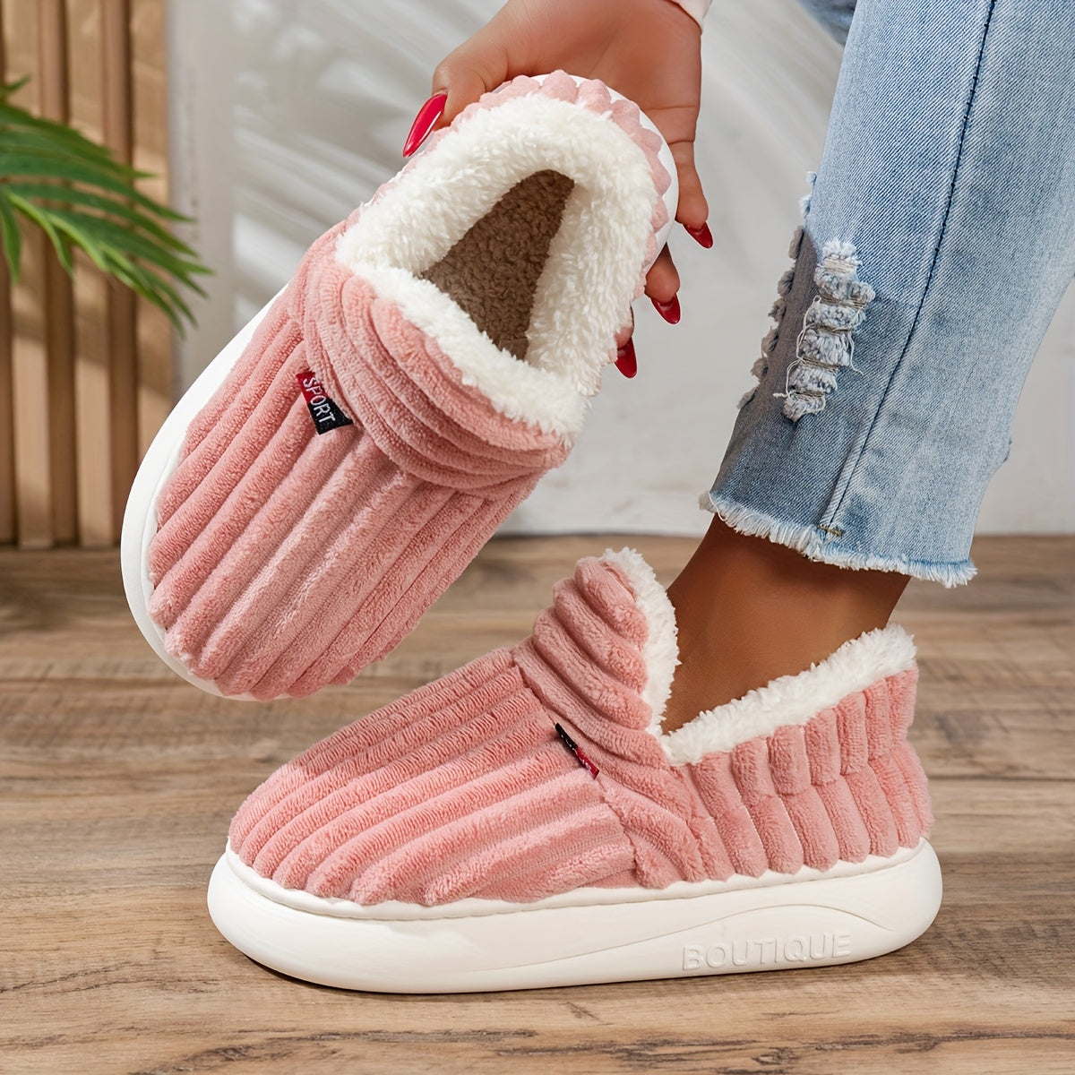 NINA | Warme Huisschoenen voor Direct Comfort en Ontspannen Gezelligheid