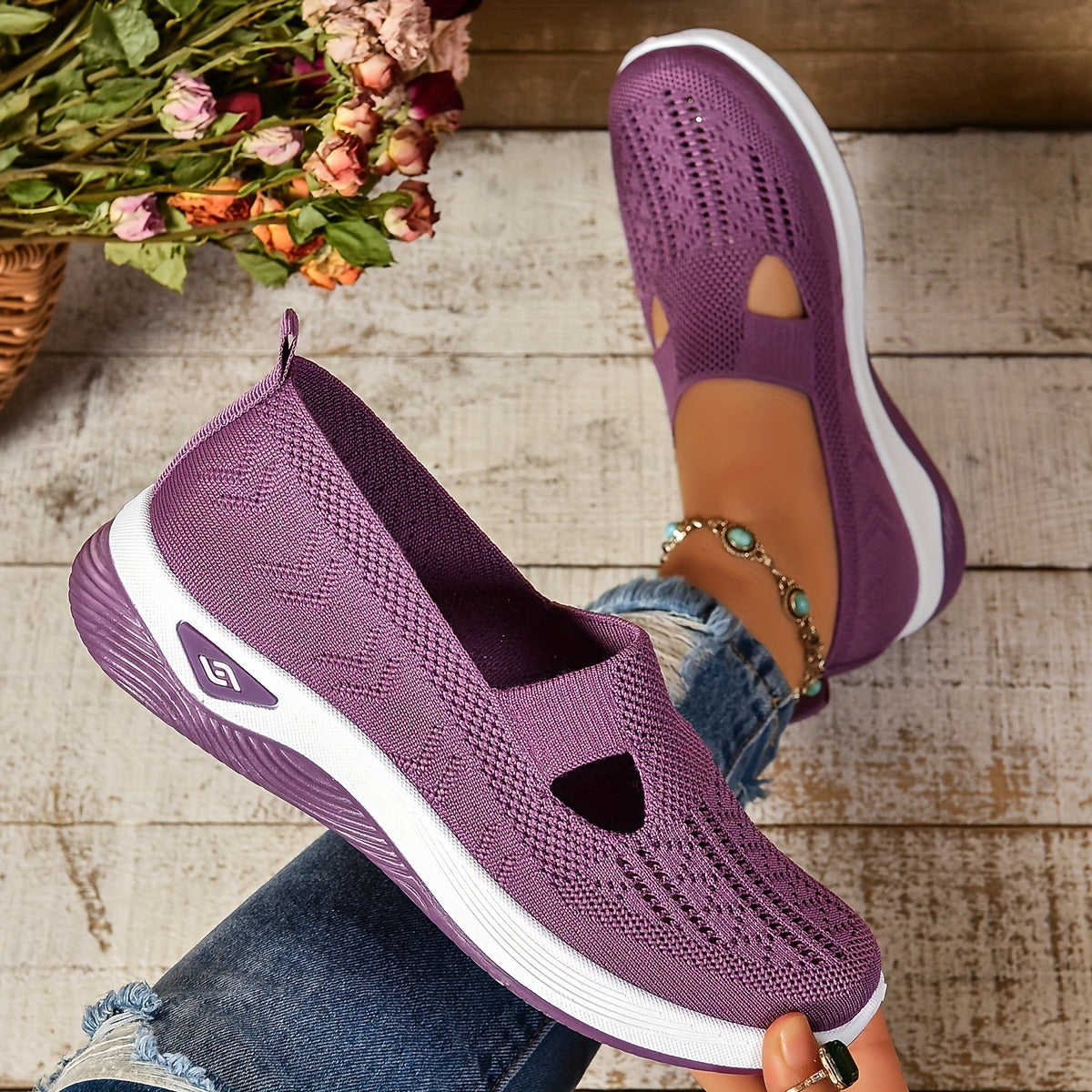 Carmelle – Slip-On Orthopedisch Ademend Wandelschoenen