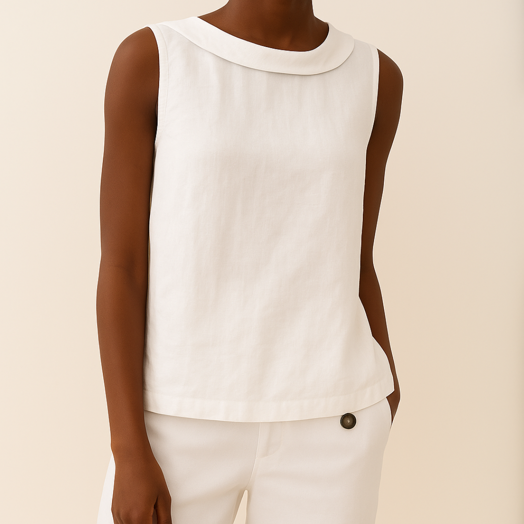 Emmeline | Dames Mouwloos Casual Ronde Hals Top