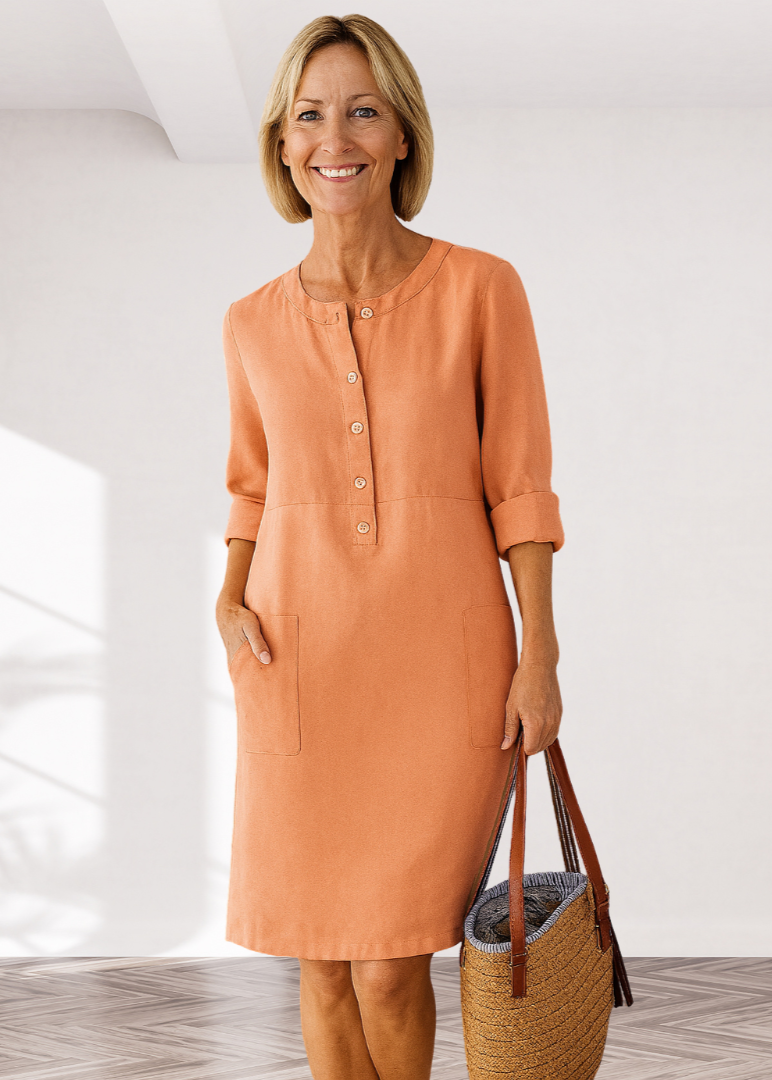 EVI | Casual Damesjurk met Relaxte Pasvorm en Tijdloze Look voor Elke Dag