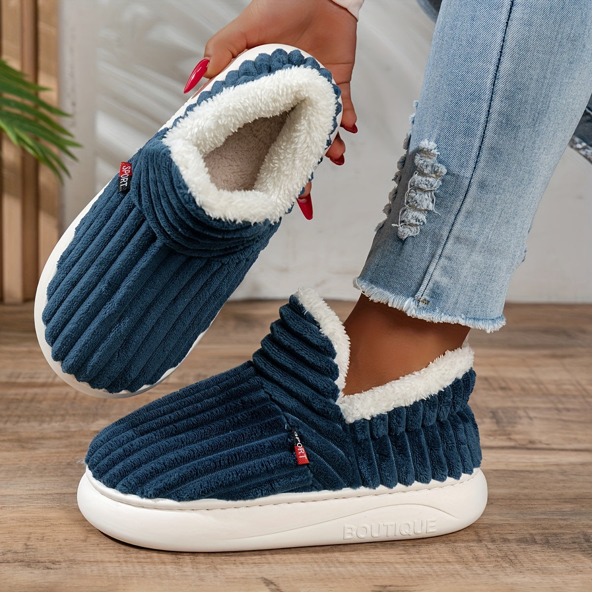NINA | Warme Huisschoenen voor Direct Comfort en Ontspannen Gezelligheid