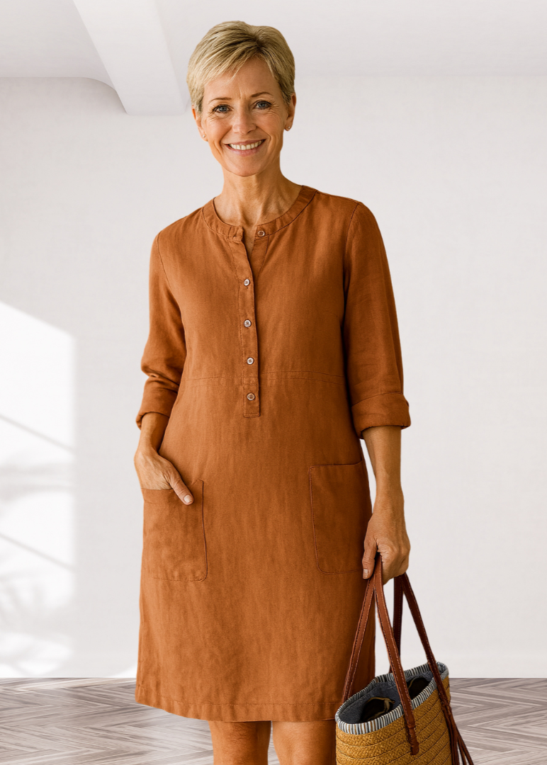 EVI | Casual Damesjurk met Relaxte Pasvorm en Tijdloze Look voor Elke Dag