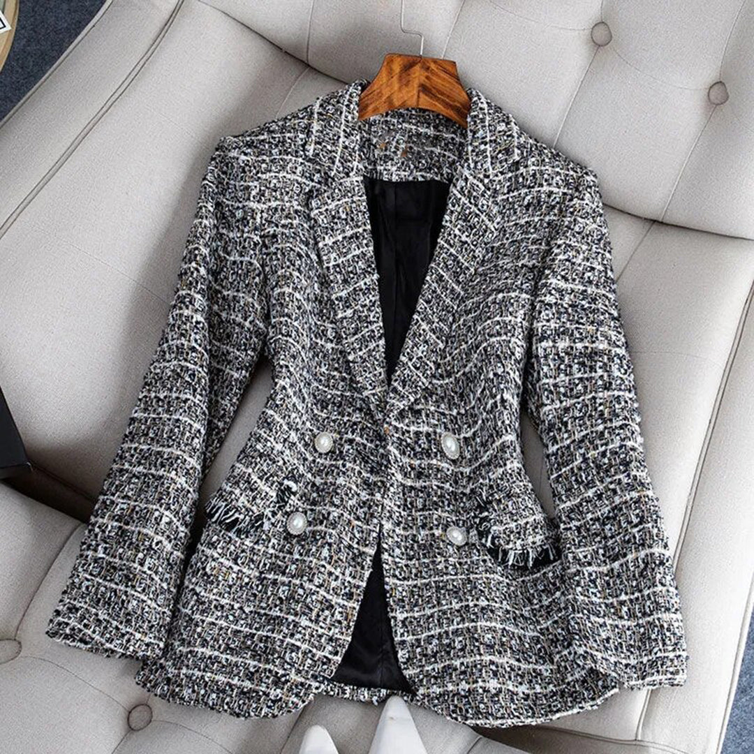 Scarlett™ Dames Getailleerde Tweed Blazer