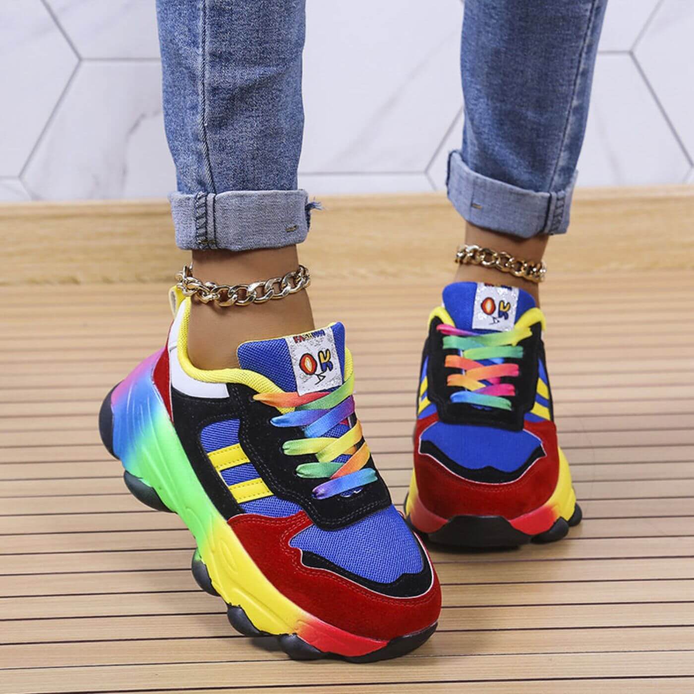 Aurora™ - Orthopedische Sneakers in Kleur voor Comfort en Stijl