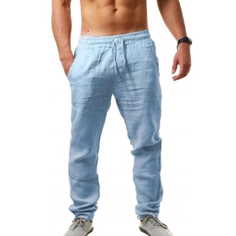 Lukas linnen broek voor heren