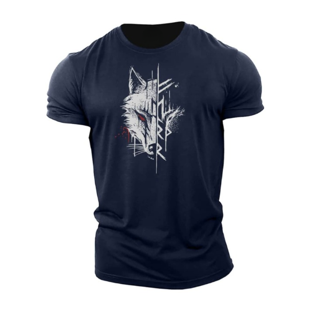 Heren T-shirt met korte mouwen van katoen