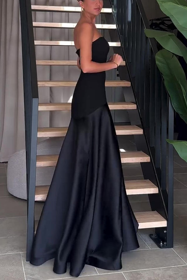 Lucia™ | Strapless jurk die je vrouwelijkheid omarmt met elegantie en lichtheid