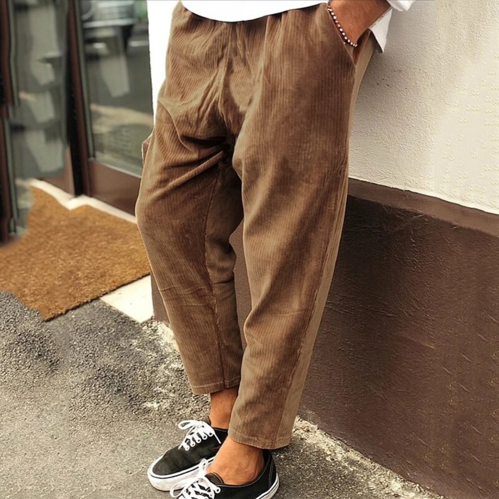 Corduroy Relaxed Fit Broek voor Heren