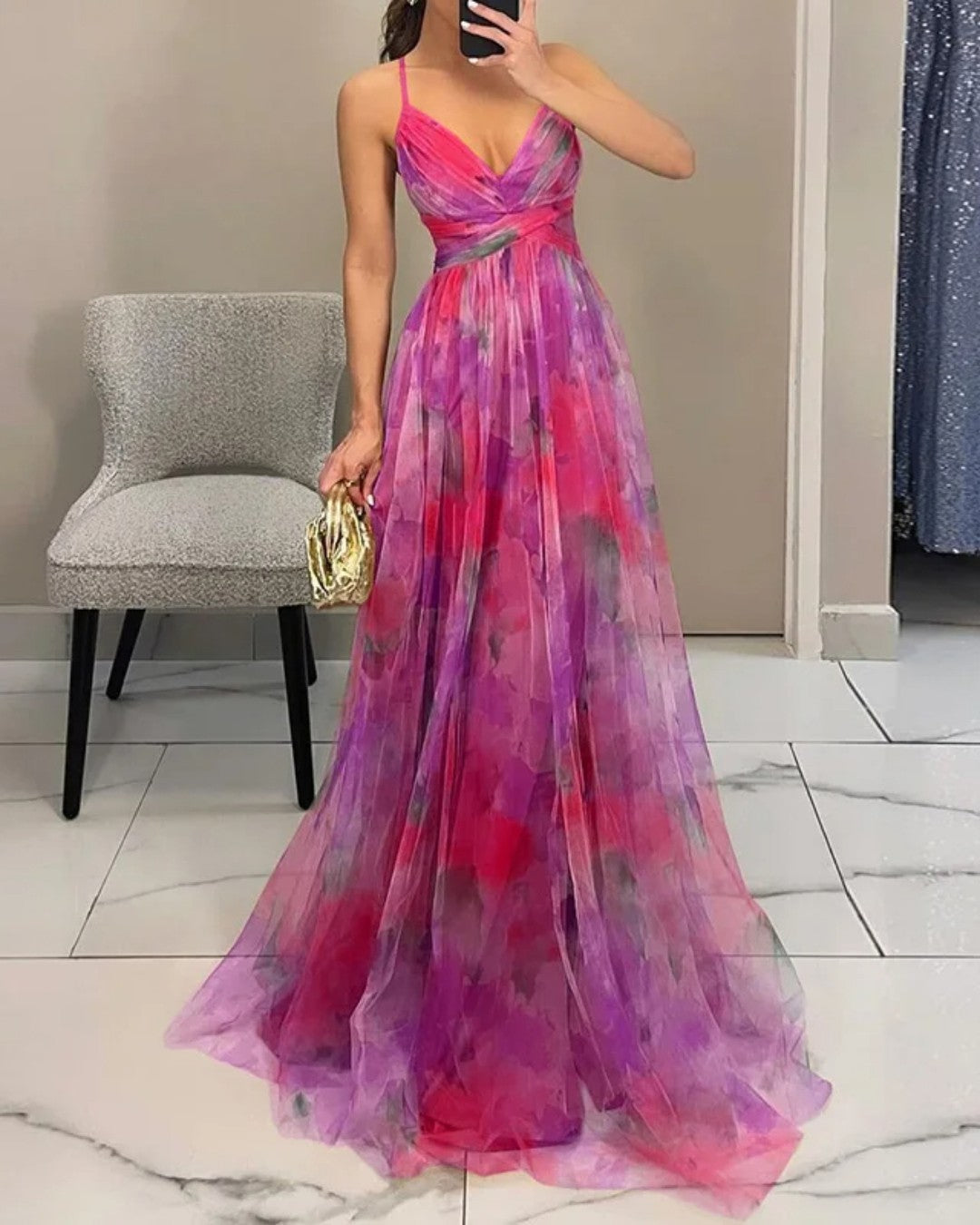 Elira | Maxi Jurk met Flatterende Pasvorm