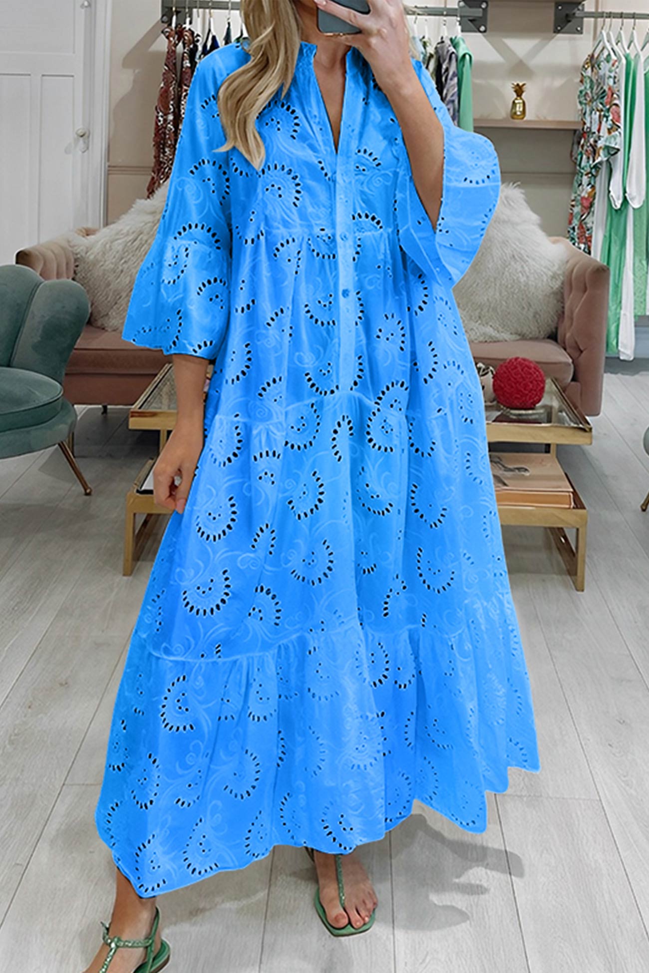 Rita | Lange jurk met elegante stijl en dagelijks comfort voor de zomer en informele gelegenheden
