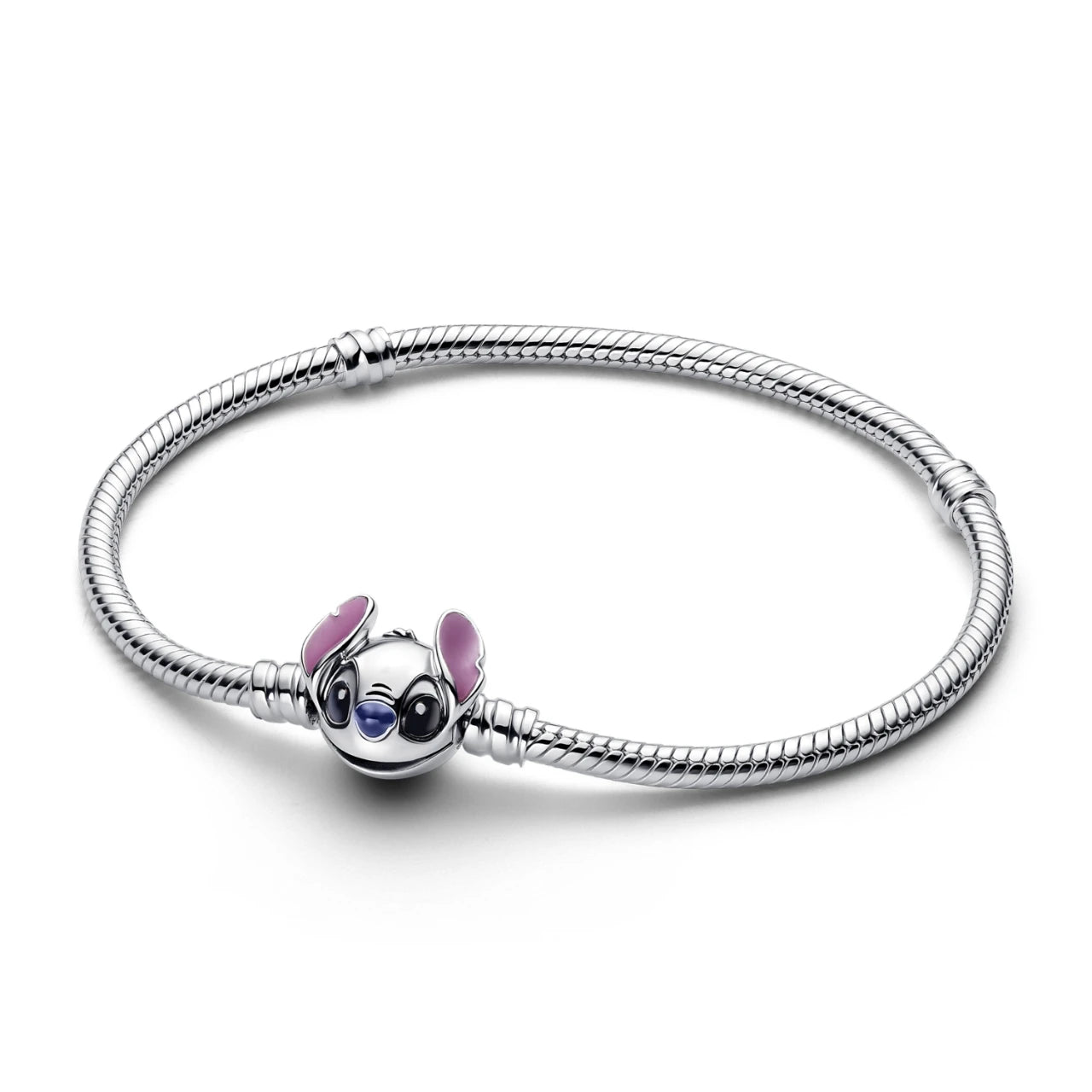 Sterling Silver Mickey Shell Charm Bracelet