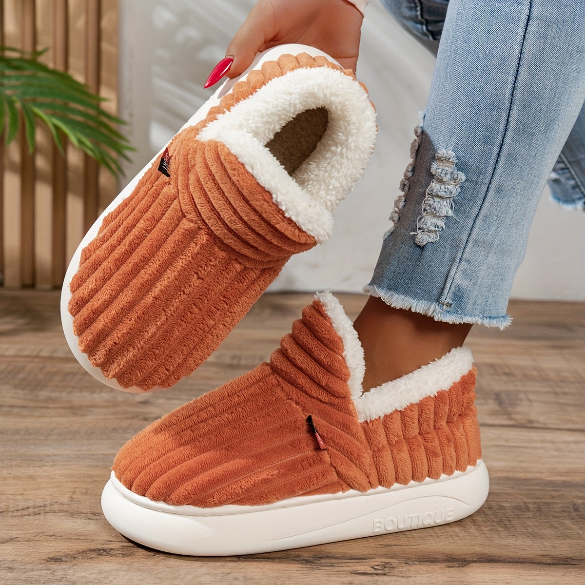 NINA | Warme Huisschoenen voor Direct Comfort en Ontspannen Gezelligheid