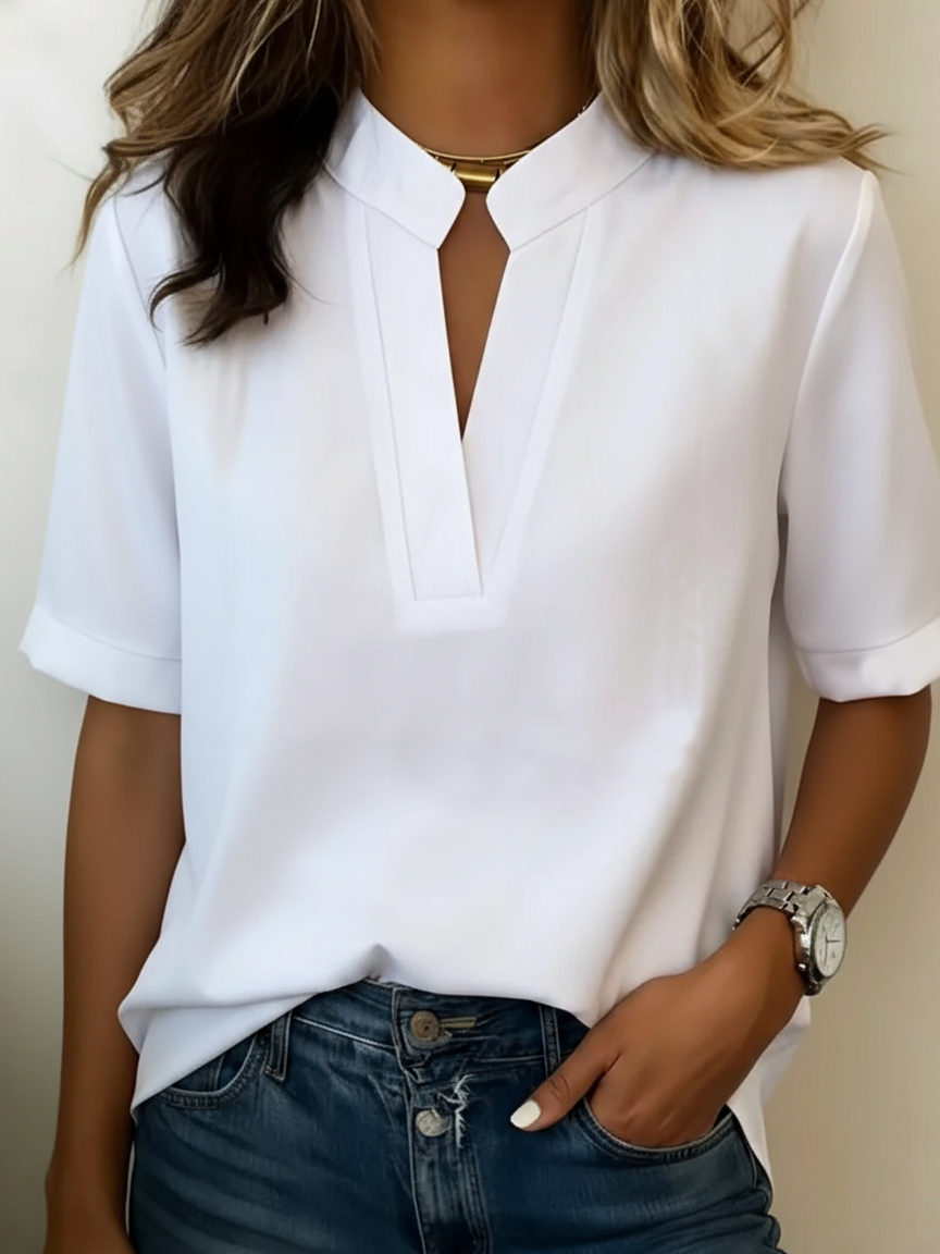 Elisa - Comfortabel V-hals T-shirt