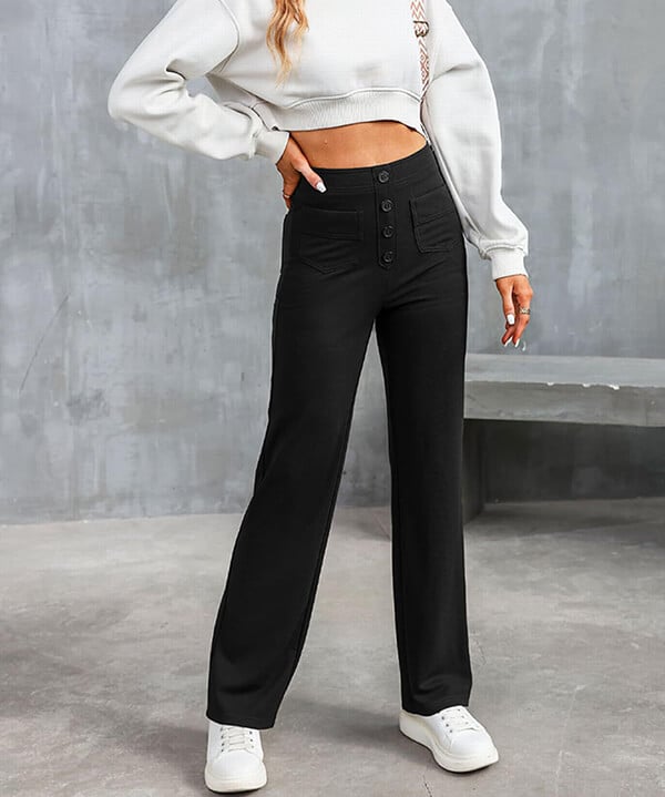Hoge taille casual elastische broeken