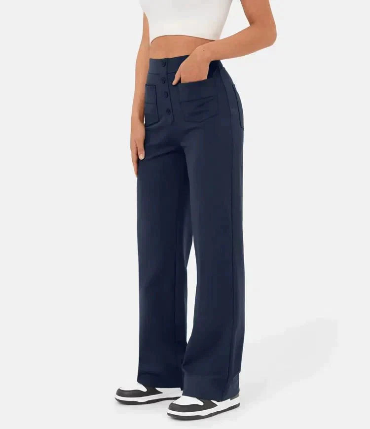 Hoge taille casual elastische broeken