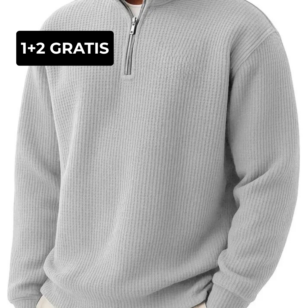 NK | Trui met kraag en ritssluiting tot de helft (GELEVERD MET LOGO)