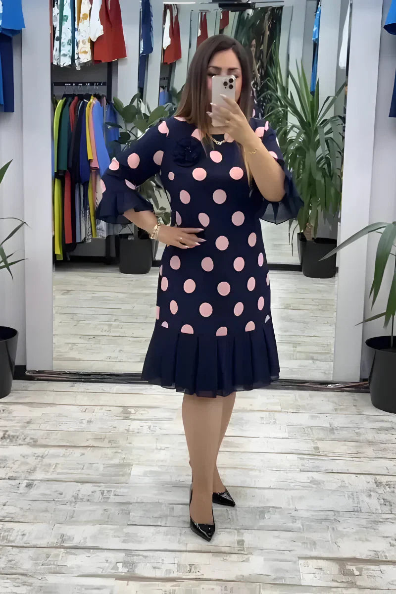 FLEUR™ | Elegante midi-jurk met flatterende pasvorm en tijdloze stijl