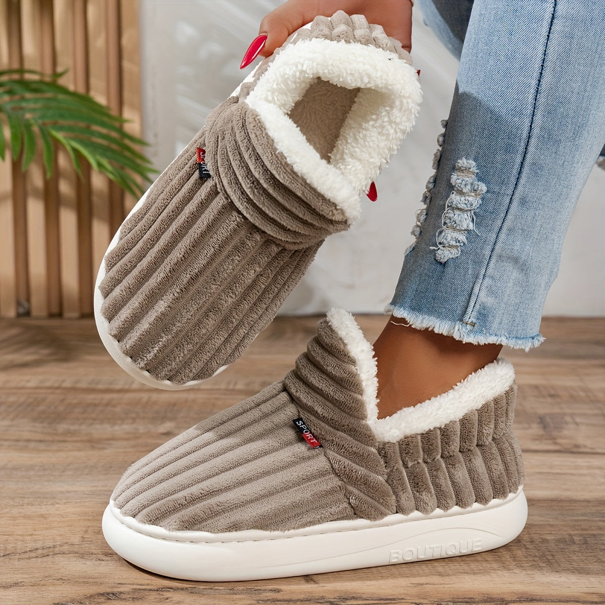 NINA | Warme Huisschoenen voor Direct Comfort en Ontspannen Gezelligheid