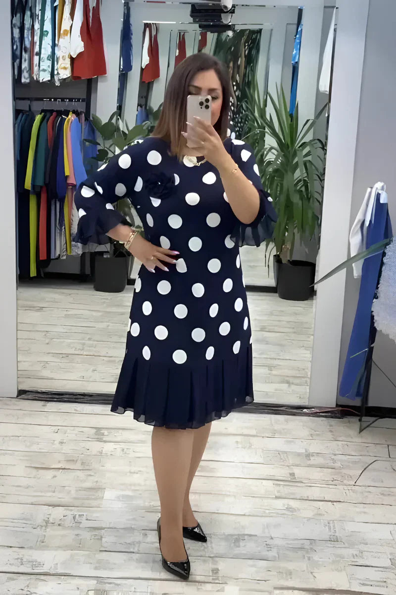 FLEUR™ | Elegante midi-jurk met flatterende pasvorm en tijdloze stijl