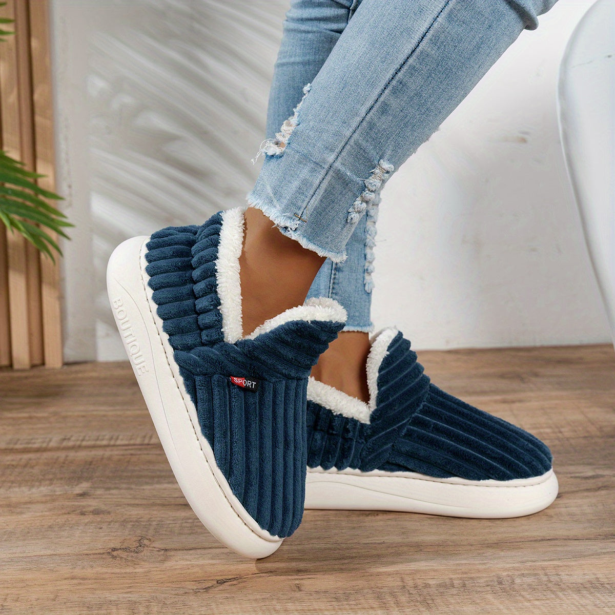 NINA | Warme Huisschoenen voor Direct Comfort en Ontspannen Gezelligheid