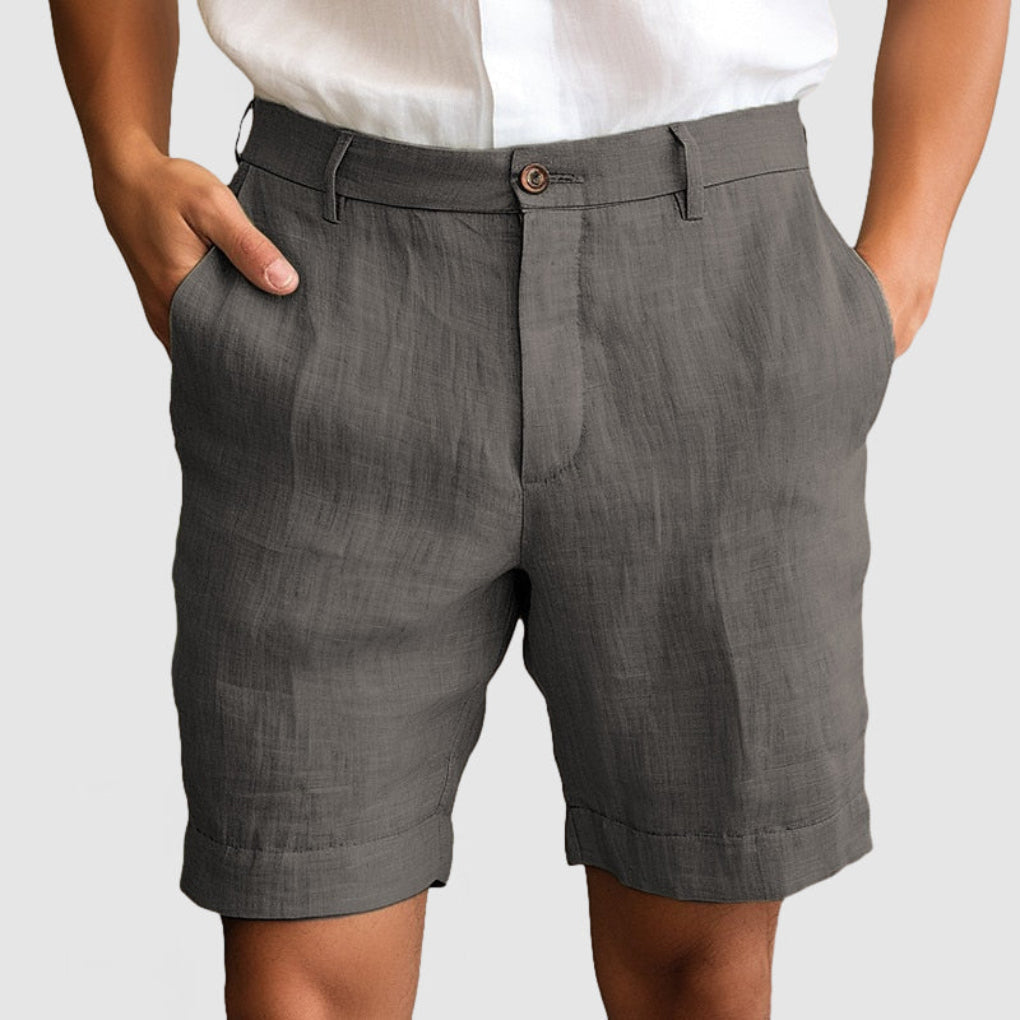 Heren Comfortabel katoenen linnen shorts