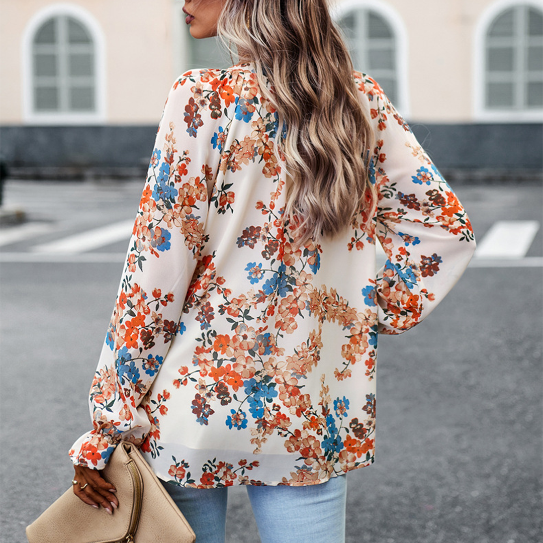 Evangeline™ Dames Blouse met Bloemenprint