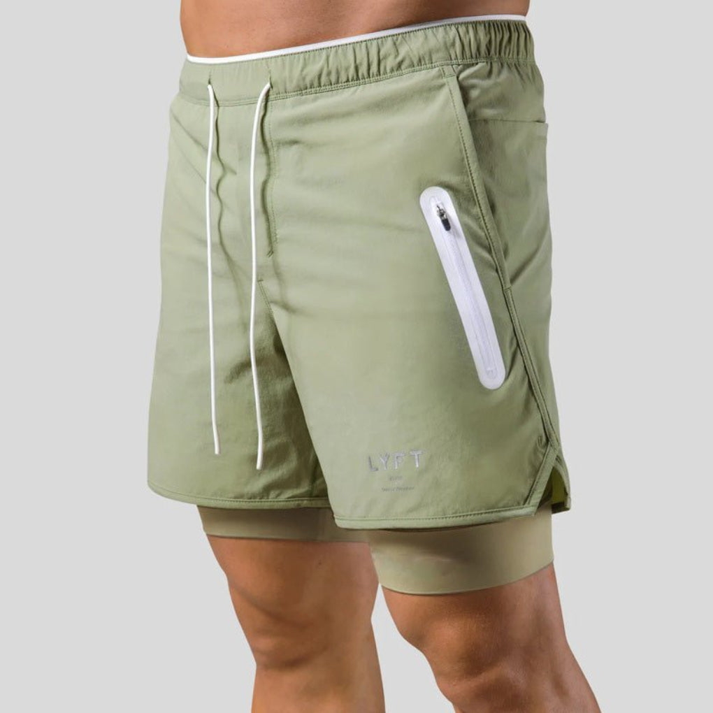 2-in-1 Sport- und Trainingsshorts Herren