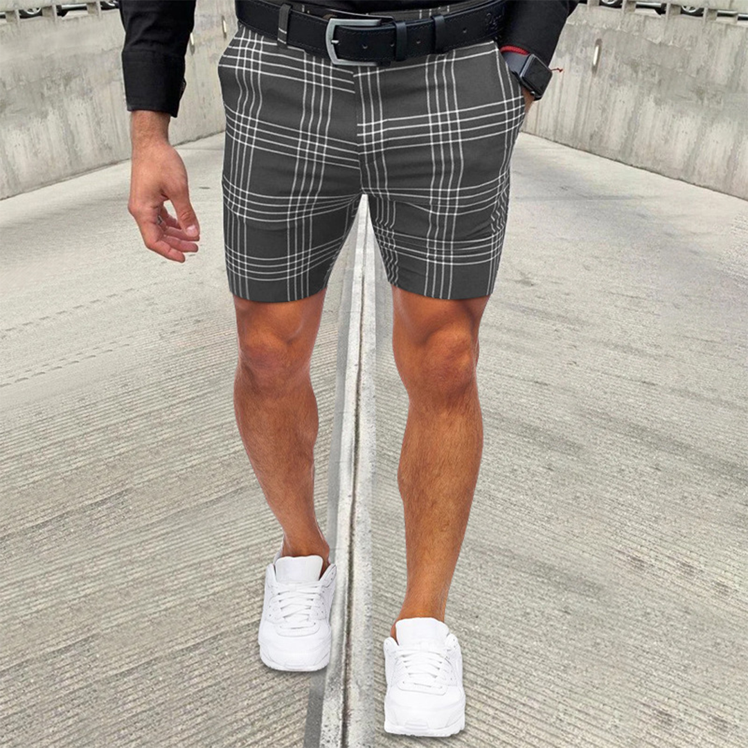 Heren Geruite Comfortabel Korte Broek