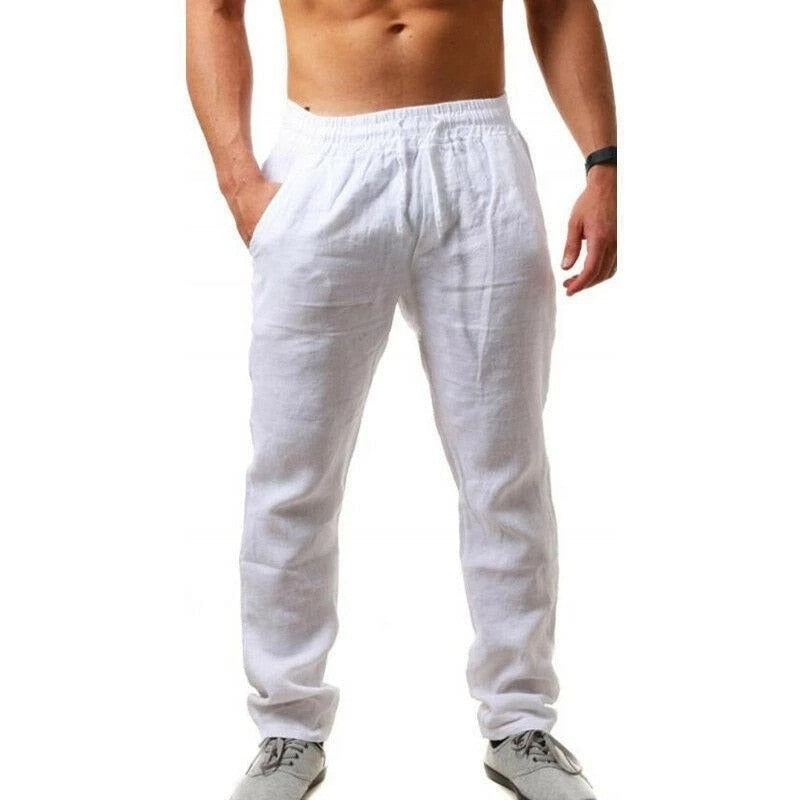 Lukas linnen broek voor heren