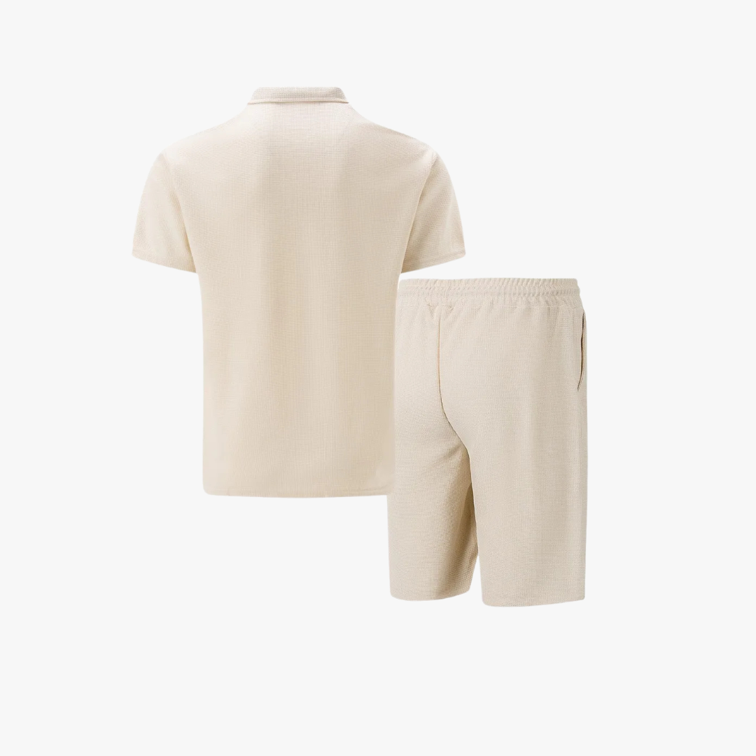 Stef | Heren Kledingset met Polo en Korte Broek van Zacht Katoen