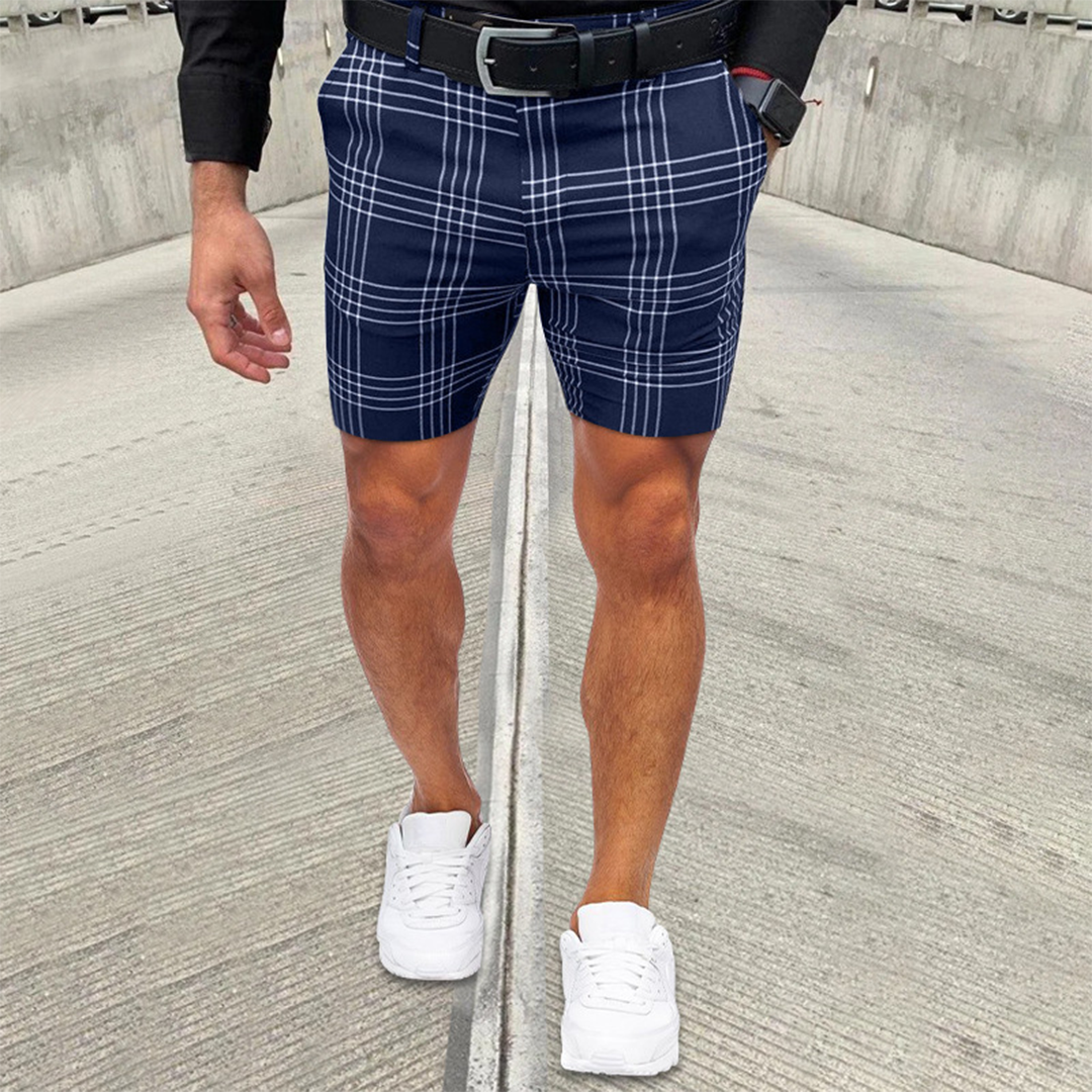 Heren Geruite Comfortabel Korte Broek