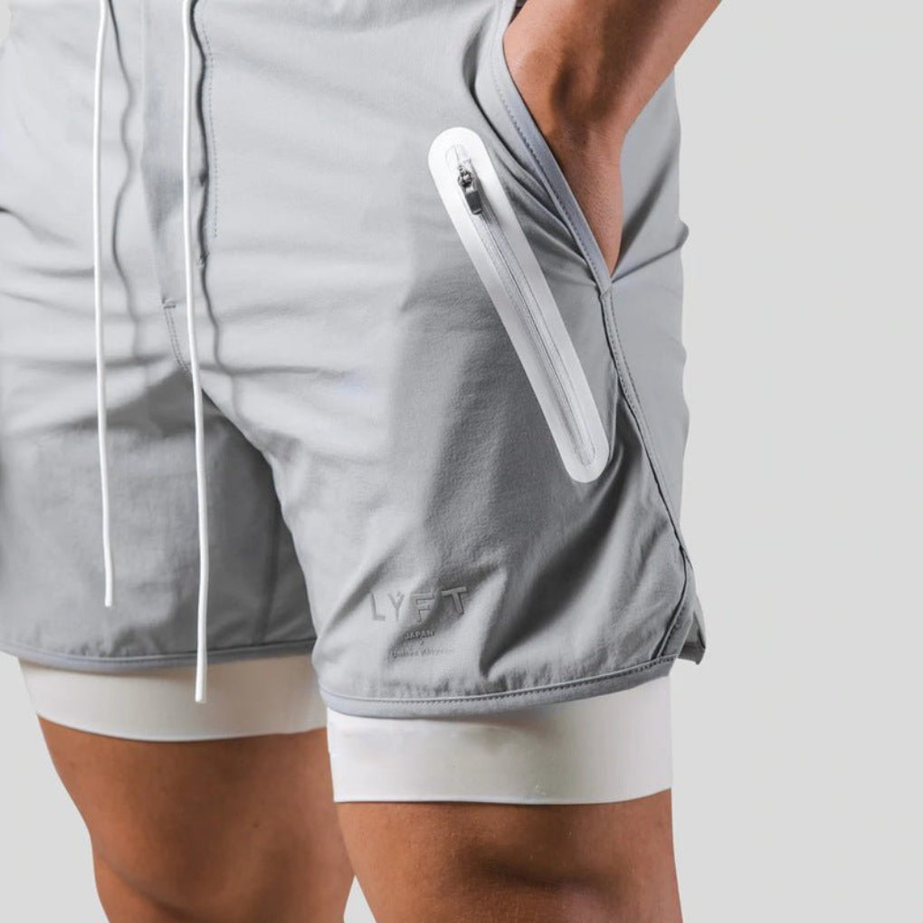 2-in-1 Sport- und Trainingsshorts Herren