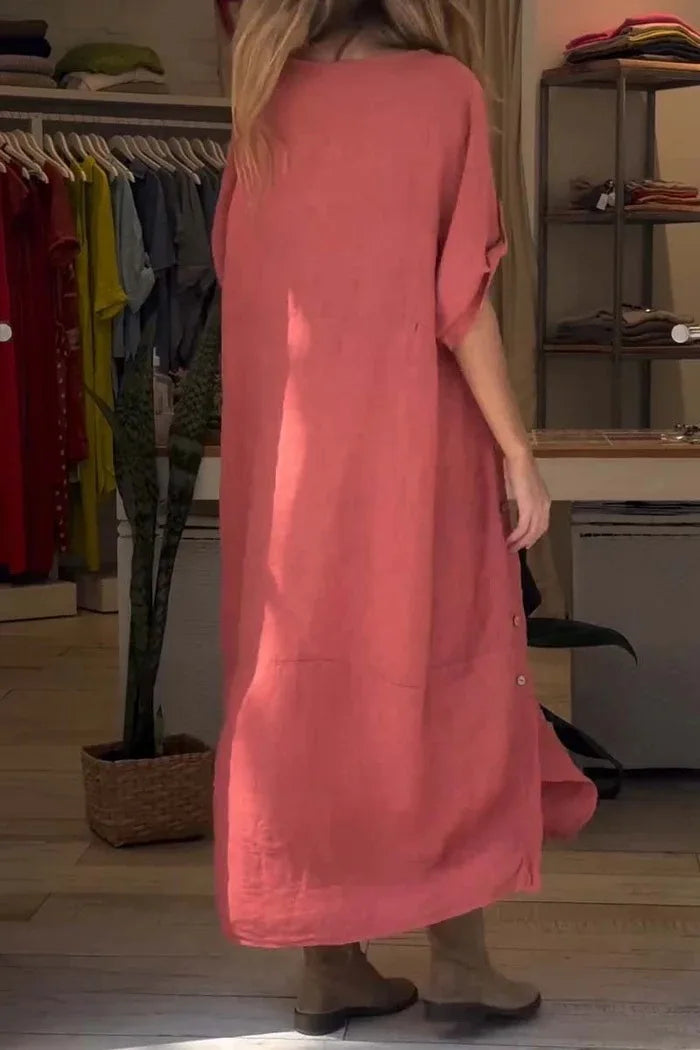 SÉLENA | Elegante en Casual Jurk met Knopen