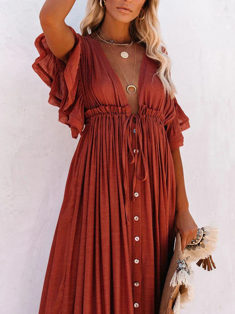 Boho casual jurk