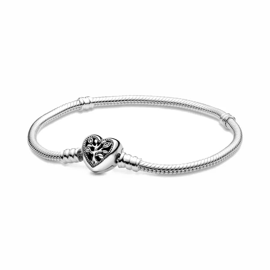 Sterling Silver Mickey Shell Charm Bracelet
