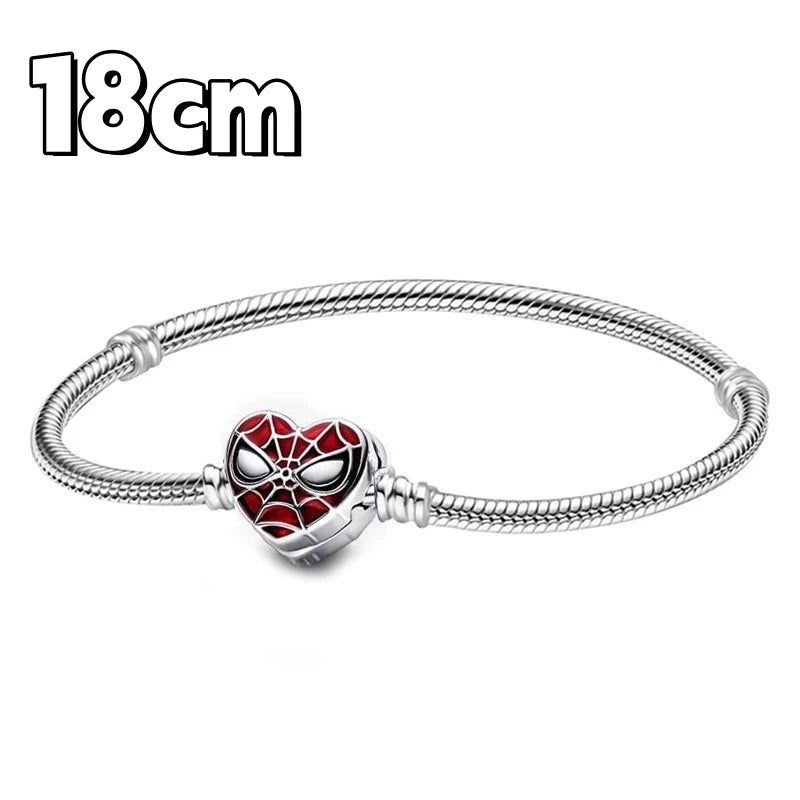 Sterling Silver Mickey Shell Charm Bracelet