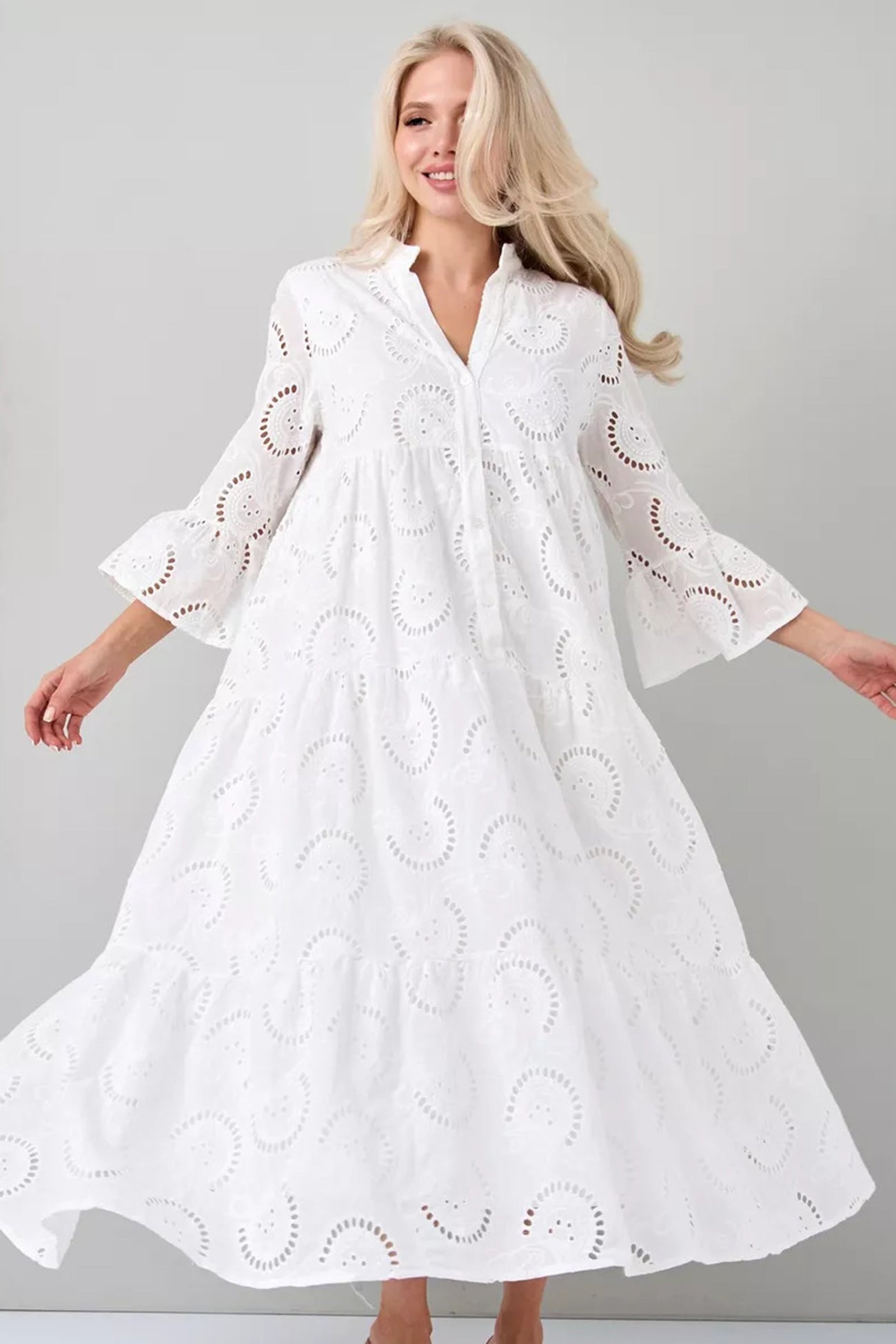 Rita | Lange jurk met elegante stijl en dagelijks comfort voor de zomer en informele gelegenheden