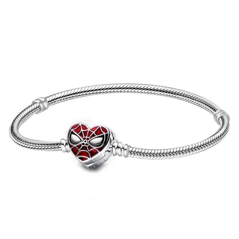 Sterling Silver Mickey Shell Charm Bracelet