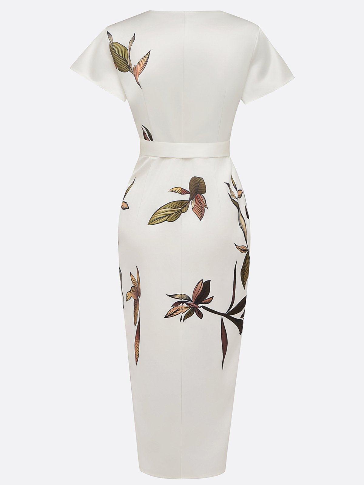 NOOR | Feestjurk met Botanische Print voor Bruiloften en Diners