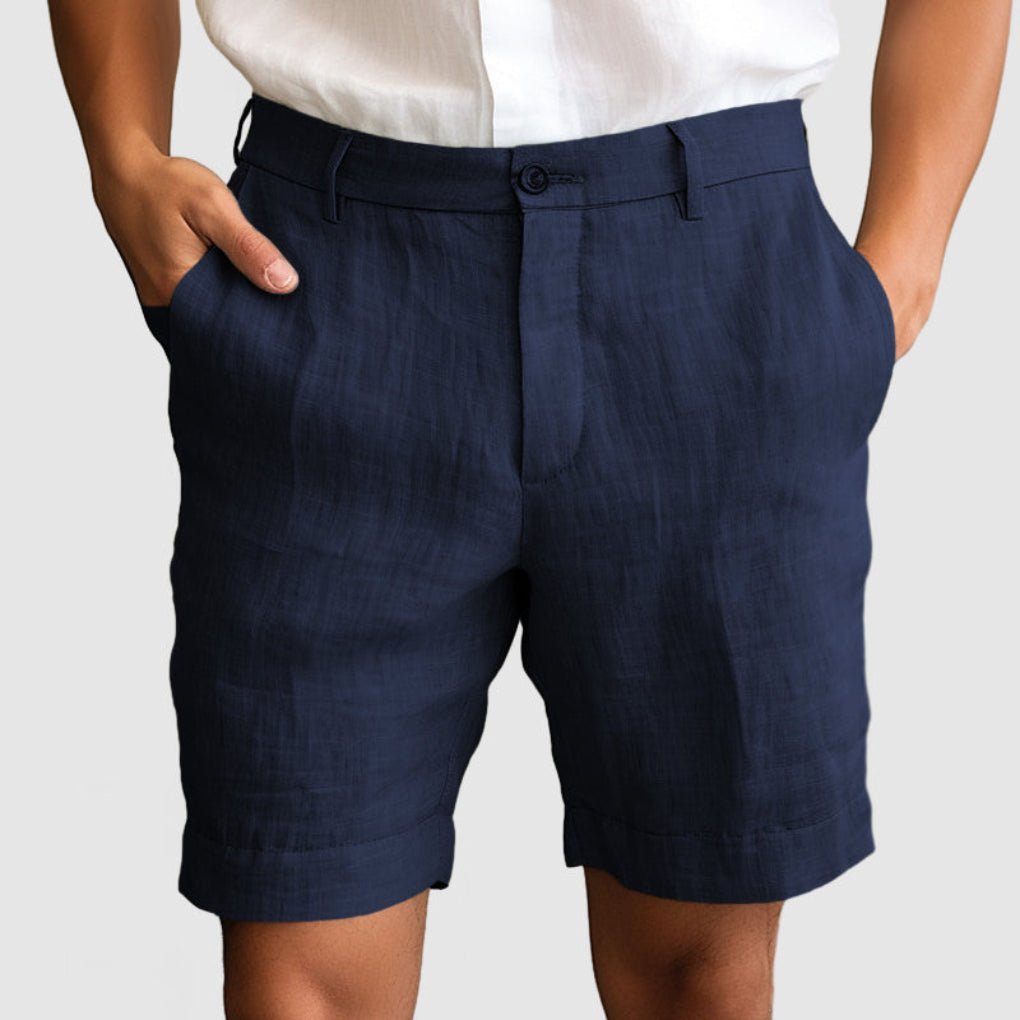 Heren Comfortabel katoenen linnen shorts