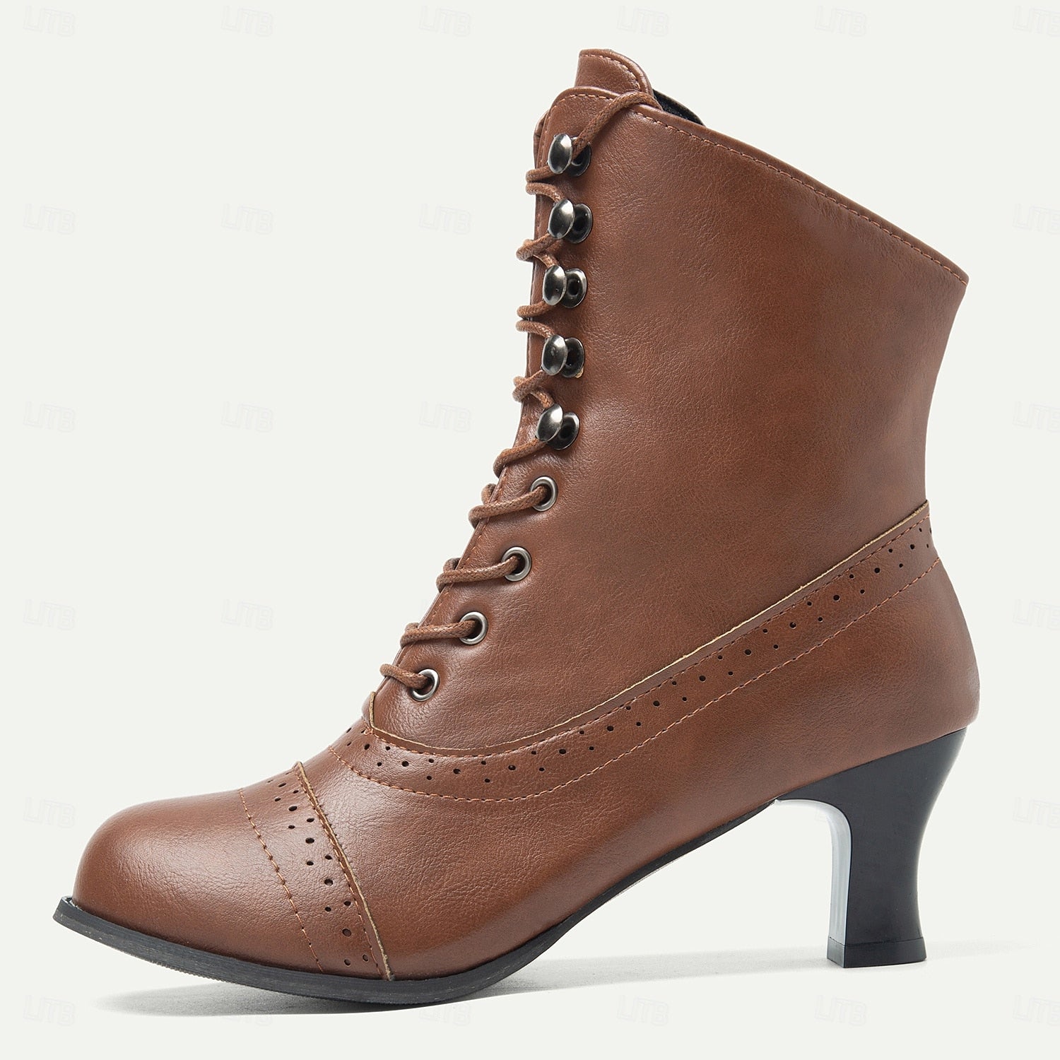 Victoria | Elegante en Comfortabele Halfhoge Laarzen met Veters